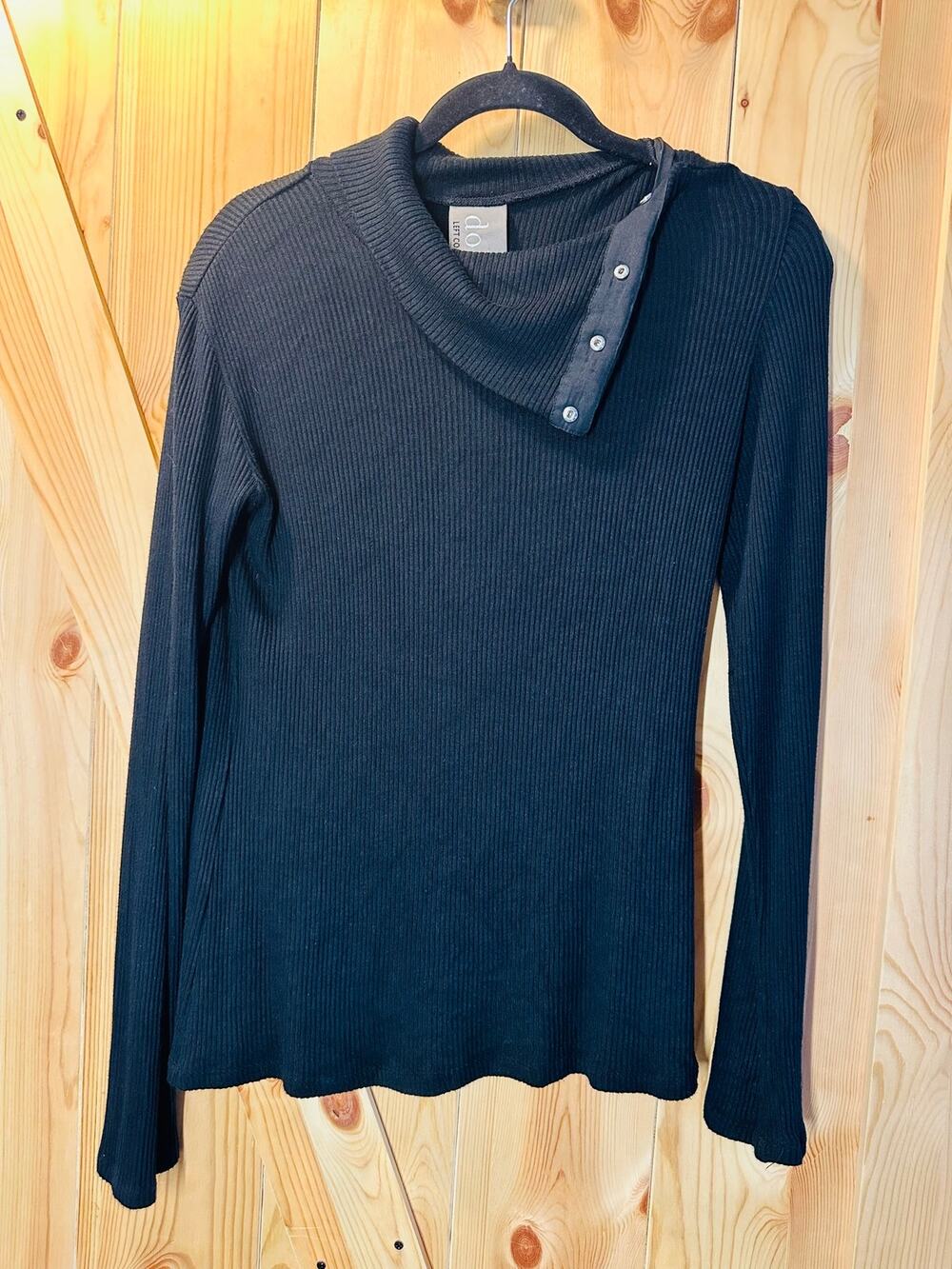 Dolan Left Coast Ribbed Snap Turtleneck Sweater - Size M